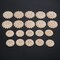 10-Pack Wood Rosettes Little Onlay Appliques, Unpainted Round Flower Carving Craft Decals for Home Chests Cabinet Door Cupboard Dresser Bed Wall Pew Wardrobe Furniture Decor (Dia-3cm/1.18")